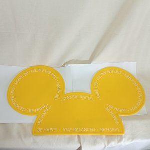 Mickey Mouse dog feeding mat, Yellow